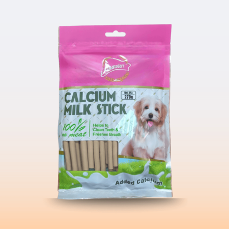 Gnawlers Calcium Sticks Milk Flavour Dog Treats 270 g