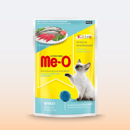Me-O Kitten Tuna & Sardine in Jelly 80 g