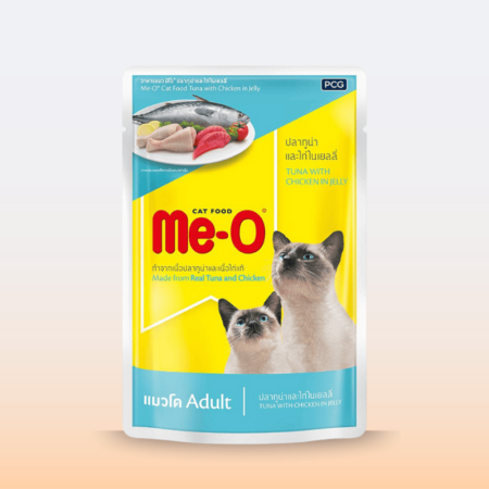 Me-O Tuna with Chicken in jelly Cat Adult Wet Food 80 g